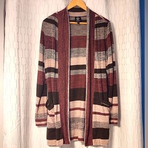 Striped Cardigan with Pockets